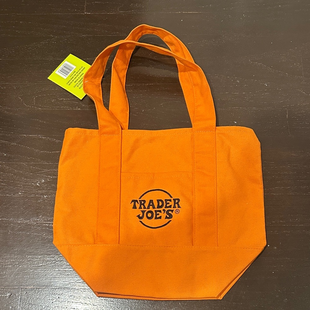 Trader Joe's Orange mini Tote Bag